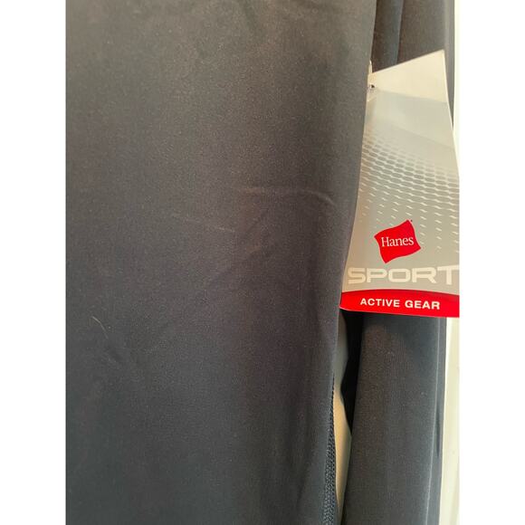 Hanes Sports Active Gear Black Long Sleeve Men's Shirt XL NEW - Picture 3 of 6